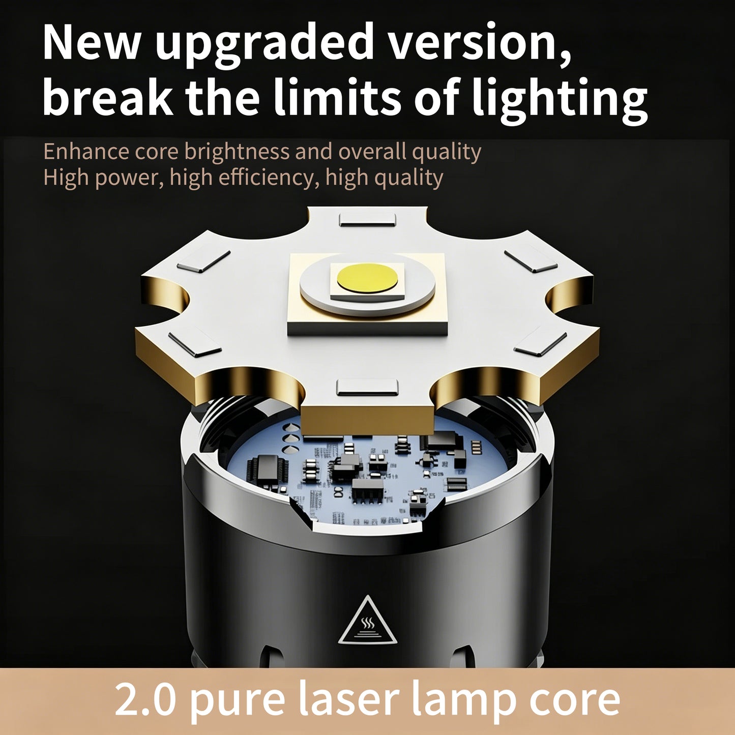 Tactical High-Power Flashlight