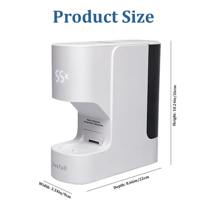 Luxury Home Spa Hot Towel Warmer Machine, 5-Second Instant Heating, 55°C Smart Auto Dispensing System, Includes 20 Compressed Towels
