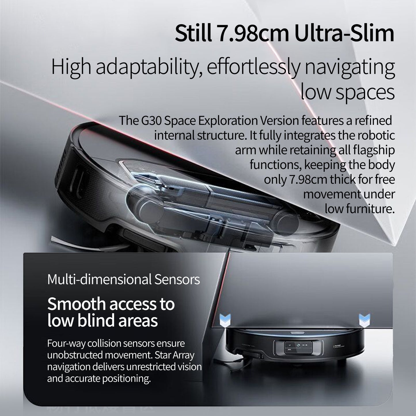 G30 Space Self-Cleaning Robot Vacuum and Mop