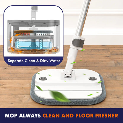 Self-Standing Spin Mop & Bucket Set