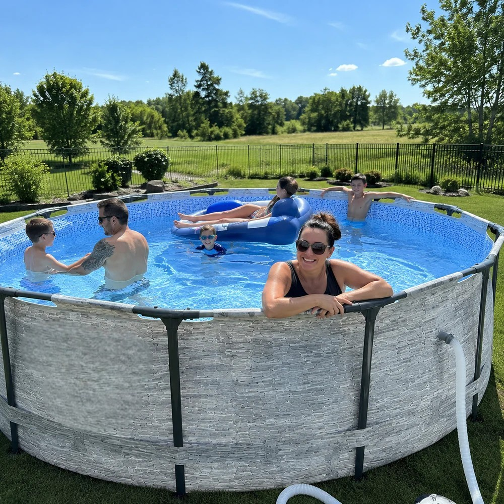 Ground Swimming Pool with Pump