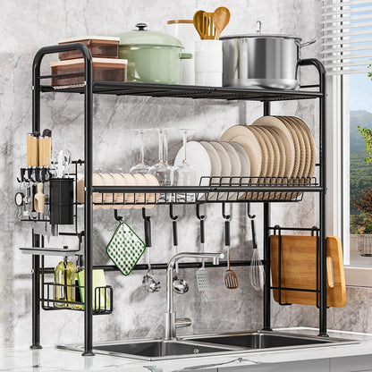 2-Tier Over-the-Sink Dish Drying Rack