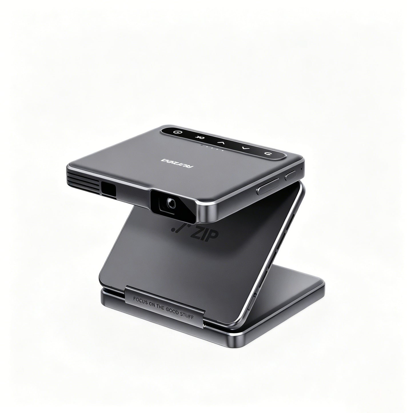 TriFold Mini Projector – Foldable Portable Projector with Built-in Battery & Magnetic Stand