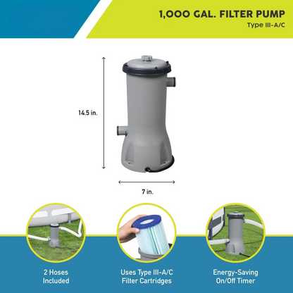 Above Ground Swimming Pool Filter Pump (Equipped with a 10-Hour Timer)
