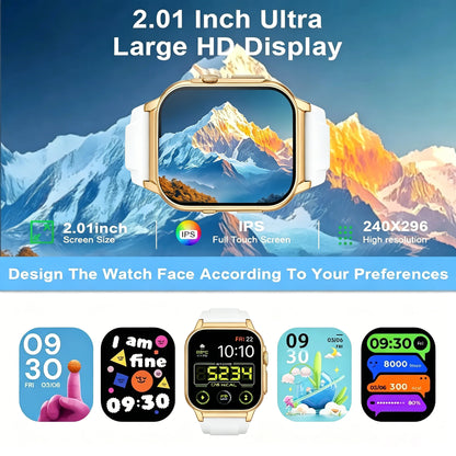 New Smartwatch with Dual Straps – 2.02” HD Display, Bluetooth Calling, Outdoor Fitness & Health