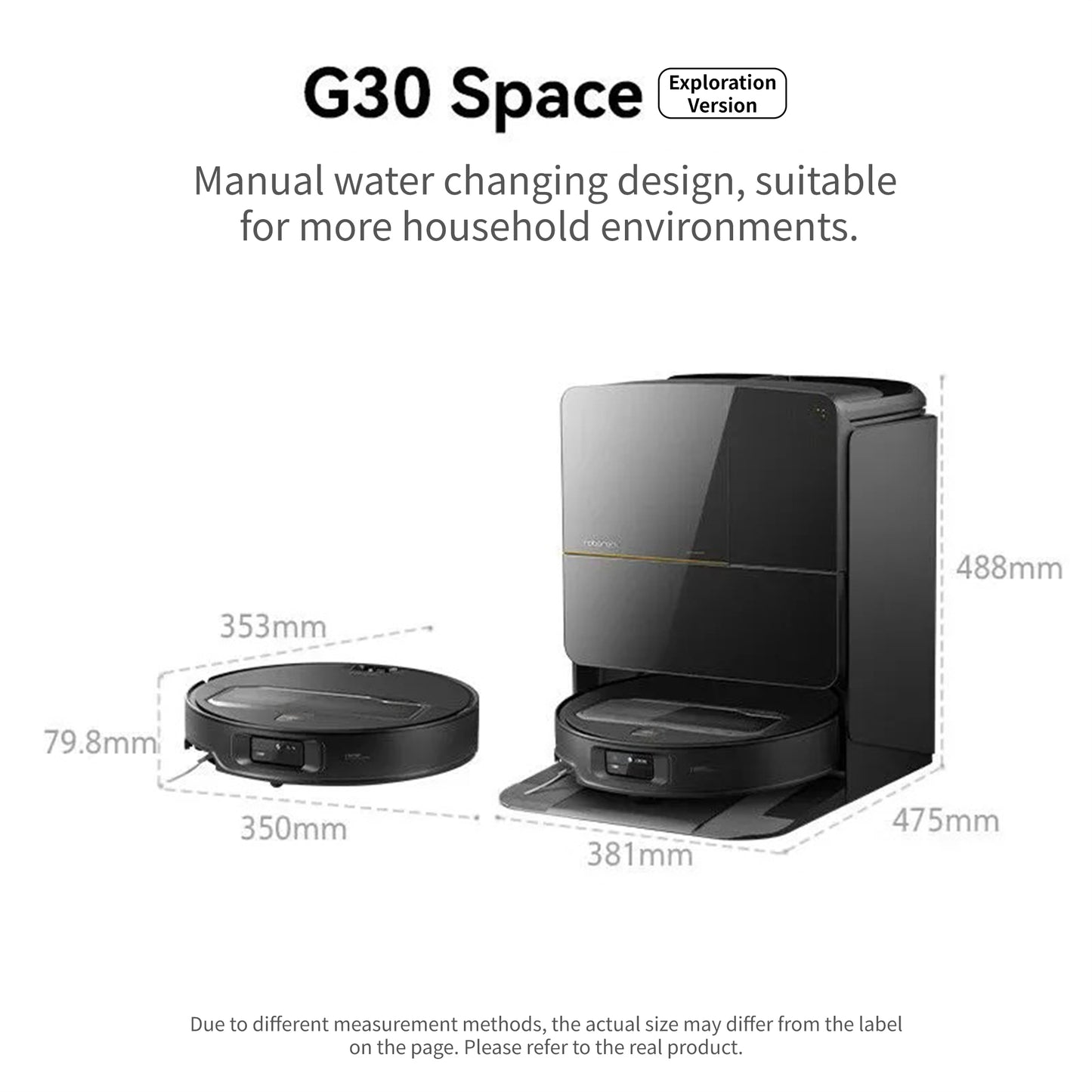 G30 Space Self-Cleaning Robot Vacuum and Mop