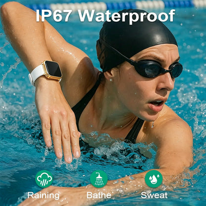 New Smartwatch with Dual Straps – 2.02” HD Display, Bluetooth Calling, Outdoor Fitness & Health