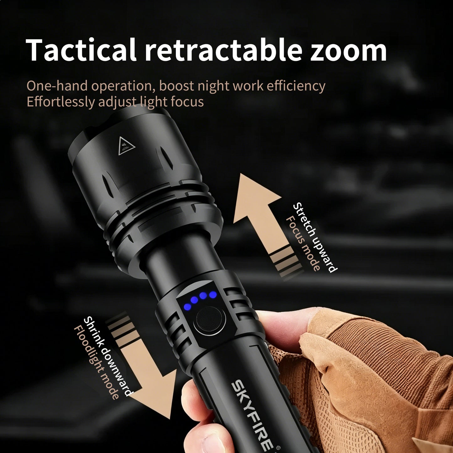 Tactical High-Power Flashlight