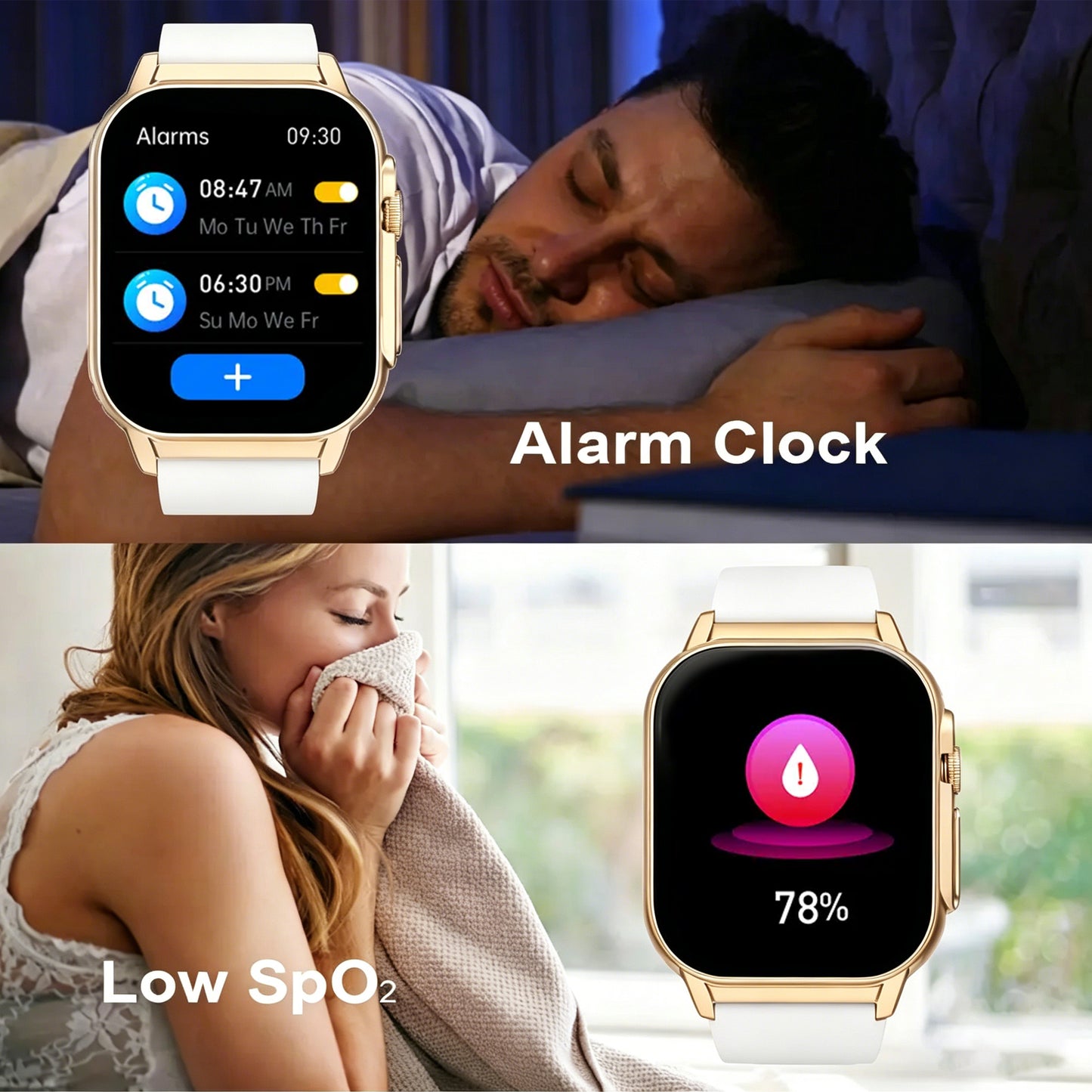 New Smartwatch with Dual Straps – 2.02” HD Display, Bluetooth Calling, Outdoor Fitness & Health
