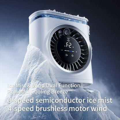 Ice Mist Air Cooler Fan (Semiconductor Cooling with Ice Mist Airflow) – Powerful Cooling Performance