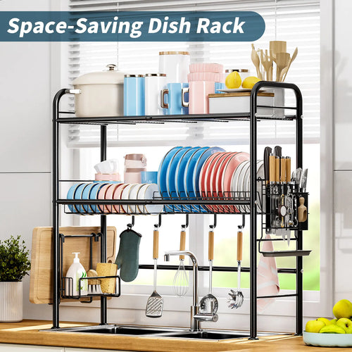 2-Tier Over-the-Sink Dish Drying Rack