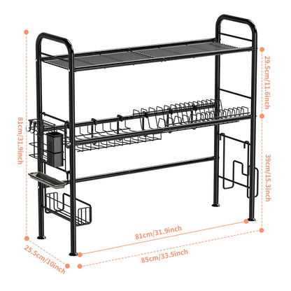 2-Tier Over-the-Sink Dish Drying Rack