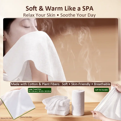 Luxury Home Spa Hot Towel Warmer Machine, 5-Second Instant Heating, 55°C Smart Auto Dispensing System, Includes 20 Compressed Towels