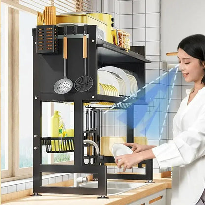 Over-the-Sink Dish Drying Rack – Space-Saving Kitchen Organizer