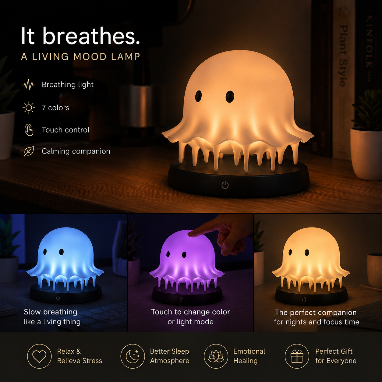Blinking Jellyfish Night Light