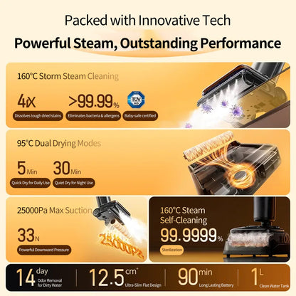 A30 Pro Steam Floor Cleaner(160°C Steam)