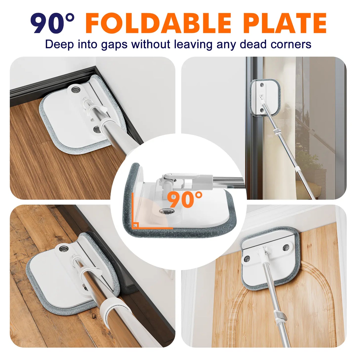 Self-Standing Spin Mop & Bucket Set